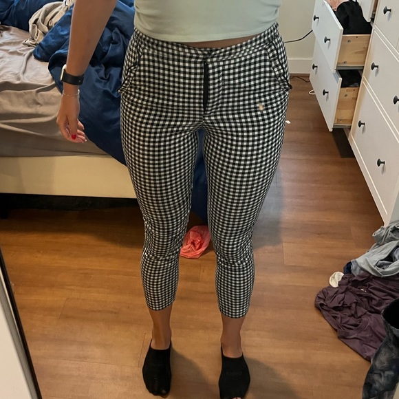 Zara black and white work pants sz small - Picture 3 of 6